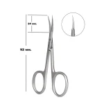 Професионални ножички за кожички Touch Left, за левичари, 92 мм - Image 2